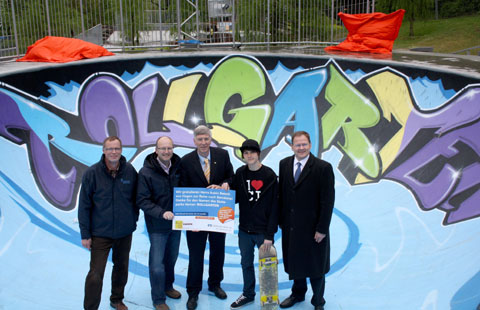 Bild zum Artikel: Skateanlage der LGS Hemer durch Sportminister Dr. Ingo Wolf eingeweiht