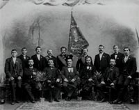 Die Grnder des MGV Heiderose Boelerheide im Jahre 1900
